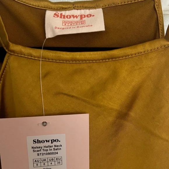 NWT Showpo Nelssy Halter Neck Scarf Top - Picture 5 of 8